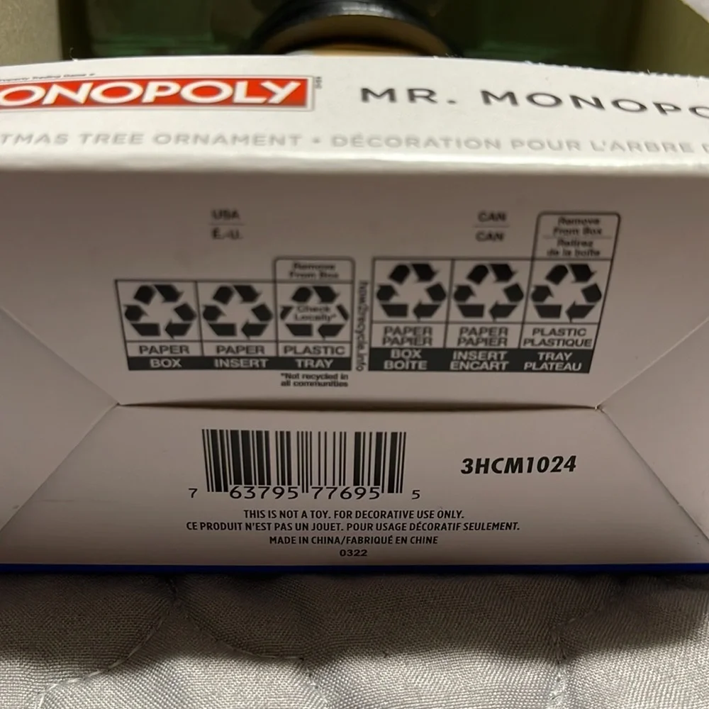 New Mr Monopoly Funko Pop ornament